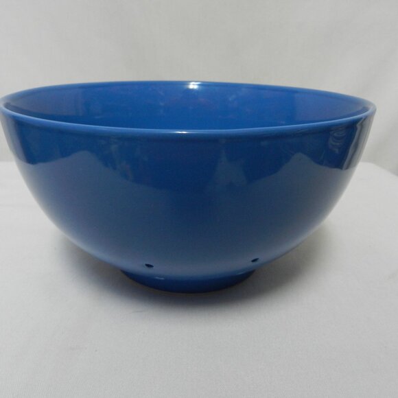 TAG colander strainer bowl ceramic insert blue Dishwasher Safe 4.5" x 8" - Picture 3 of 11